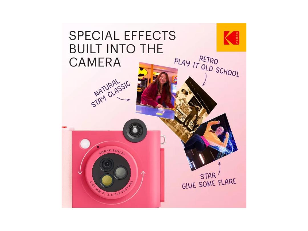 Buy Kodak Smile+ Instant Print Camera – 10MP, Bluetooth in Qatar Buy Kodak Smile+ Instant Print Camera – 10MP, Bluetooth in Qatar